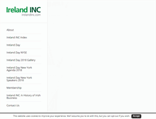 Tablet Screenshot of irelandinc.com